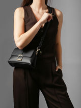 Sac Bandouli�re S Torsade Cuir Etrier Noir torsade ETOS169S-vue-porte